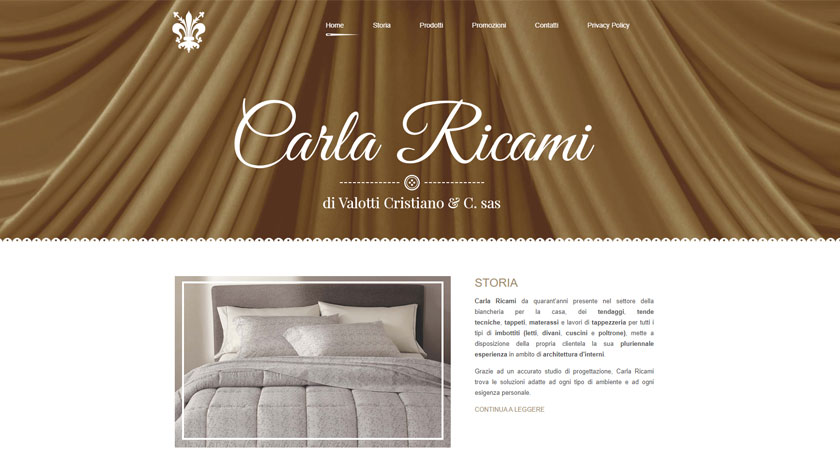 Carla Ricami - siti web - Brescia