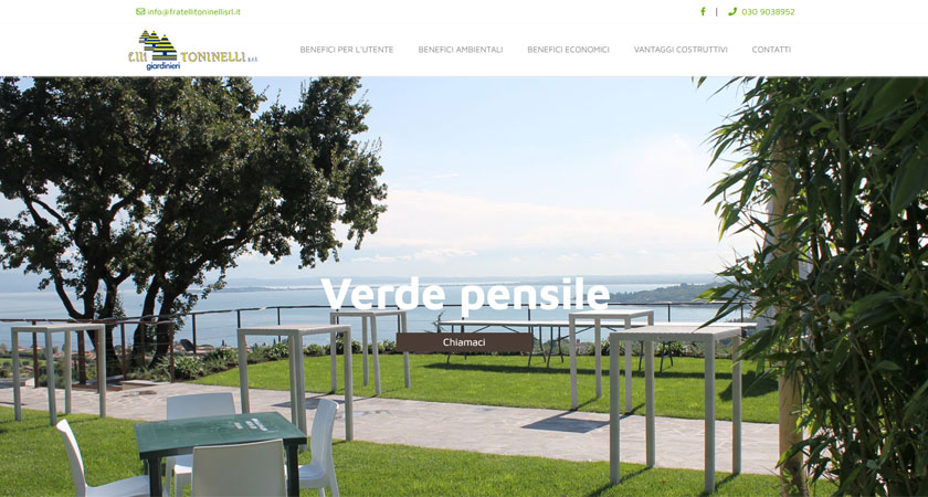 Giardino pensile - siti web, landing page - Brescia