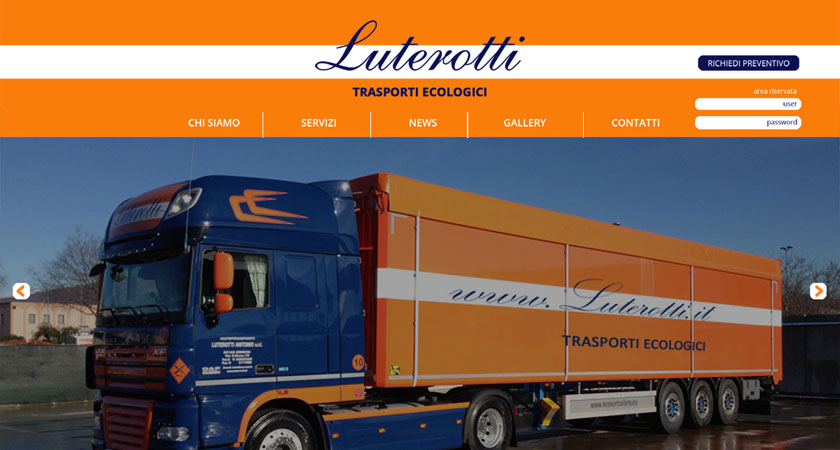 Autotrasporti Luterotti - siti web - Brescia