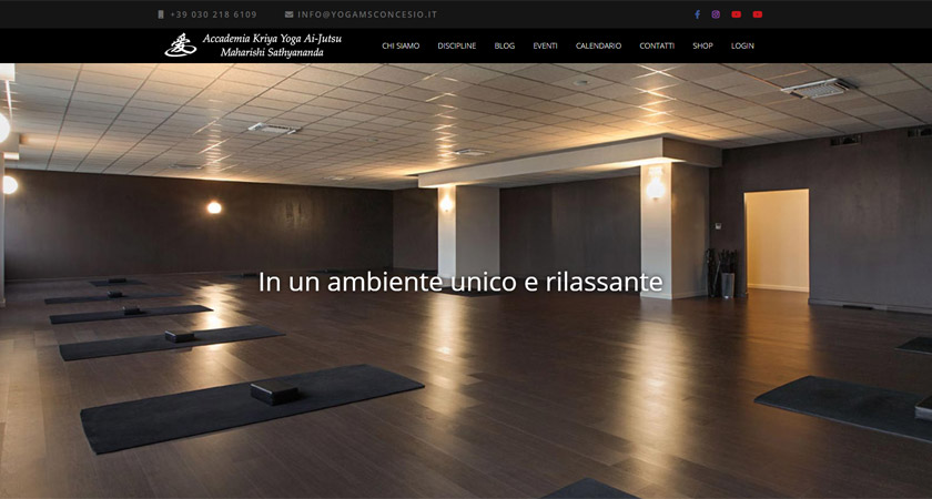 Accademia Kryia Yoga Ai-jutsu - siti web, e commerce - Brescia